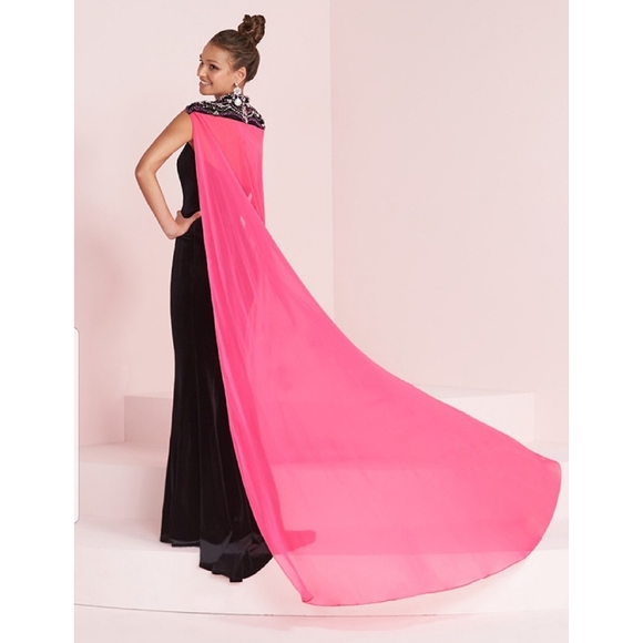 New Panoply Velvet Dress with Cape MISS ALABAMA - Picture 2 of 4